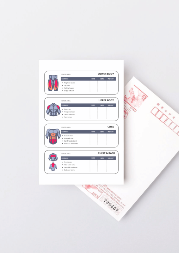 HerFitFlow Body-Focus Workout Planner (One Page)