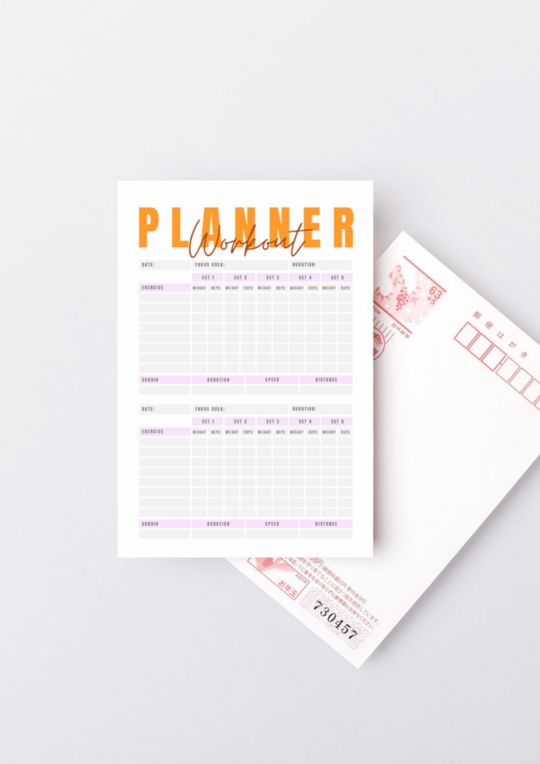 HerFitFlow Printable Workout Planner (One Page)
